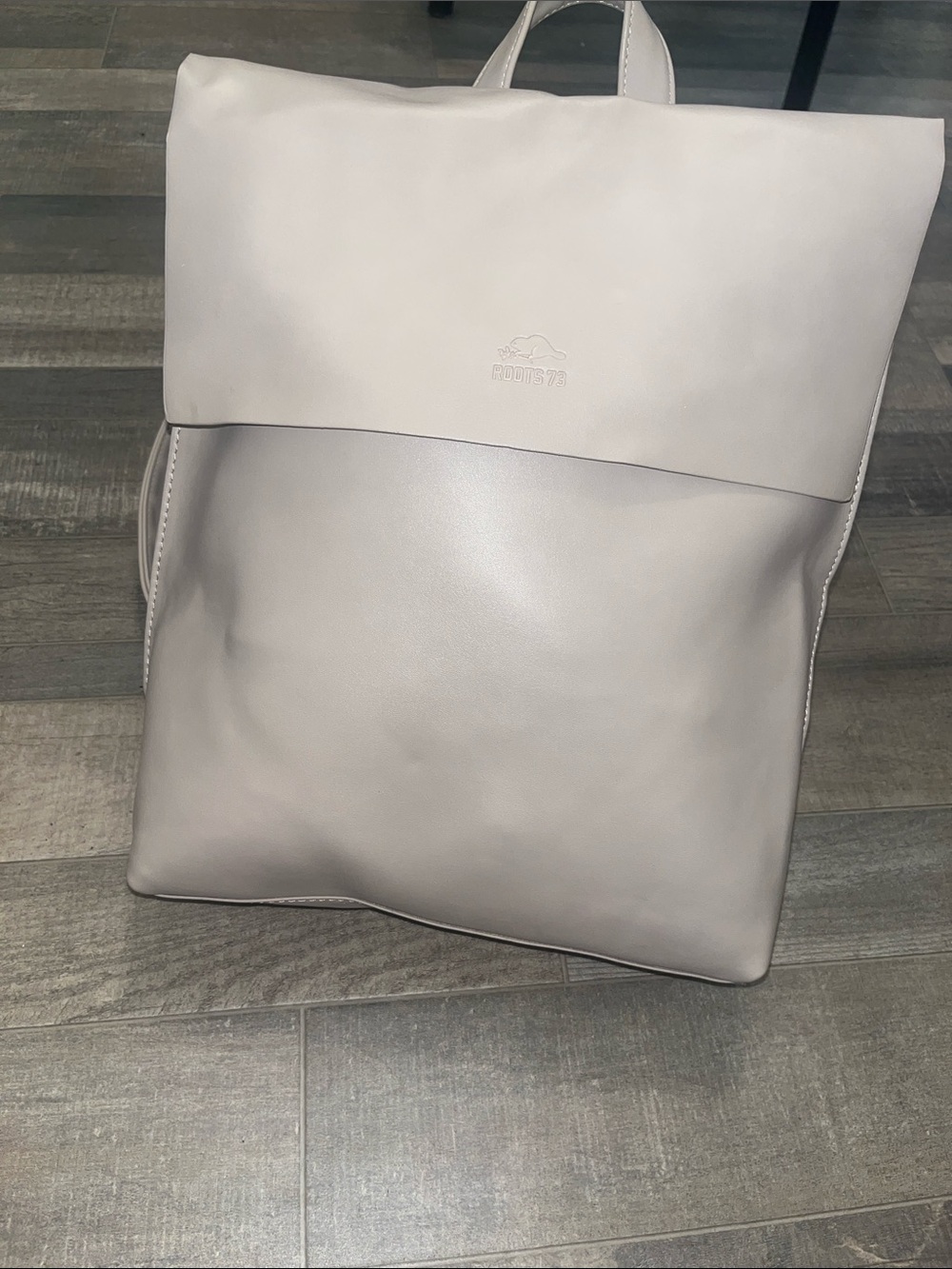 Roots 73 Pale Tan Smooth Leather/Leather look Backpack